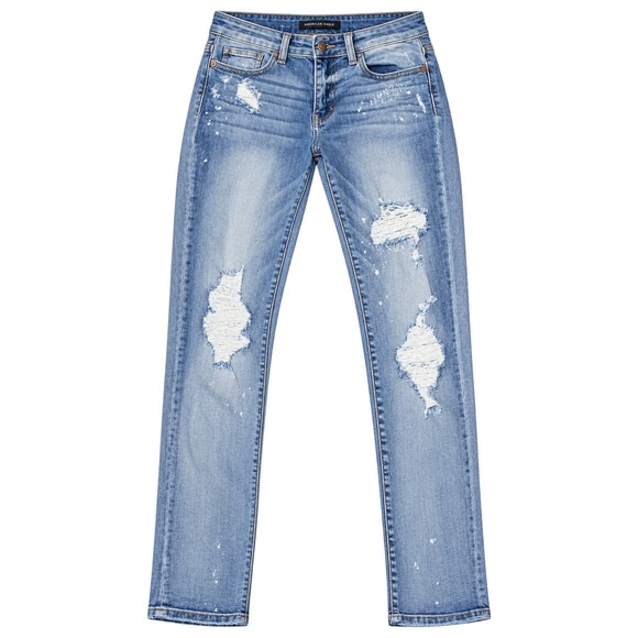 Judy Blue Denim - Judy Blue Distressed Bleach Splatter Boyfriend Jeans Size 5/27